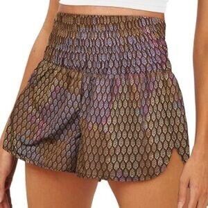 Free People Movement The Way Home Multi-color Mermaid Scale Shorts Size L